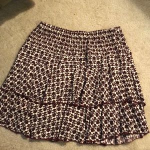Mini Floral Printed Skirt